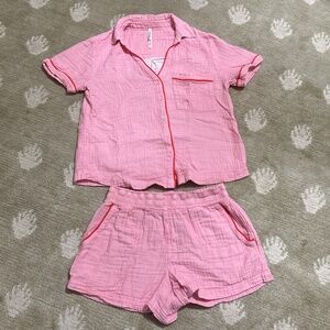 Soma gauze pink pajama set